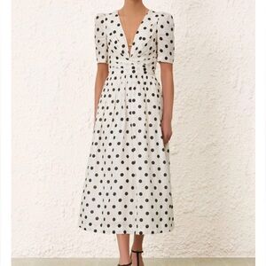 Zimmerman• V Neck Midi Dress• Size 1 (US 6)